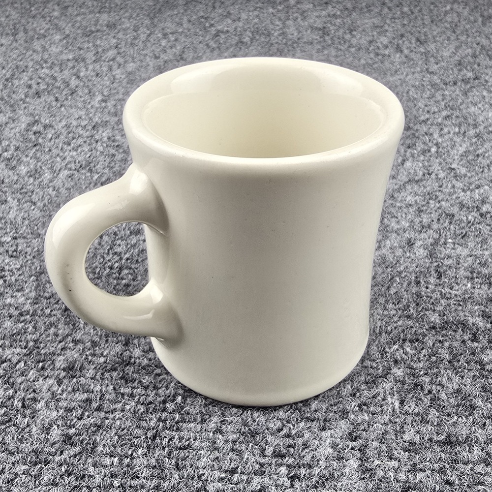 Vintage Victor Heavy Diner Coffee Mug Restaurant Ware Ivory White USA